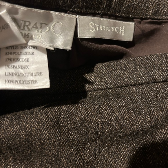 Conrad C Woman Brown Herringbone cold weather full length Skirt – Size 16 - Picture 12 of 12